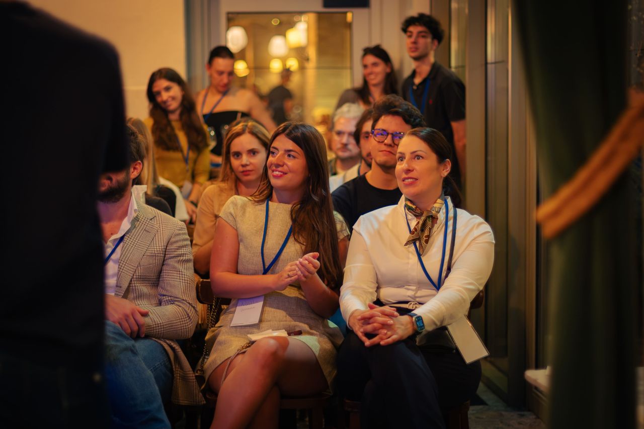 The audience during the talks